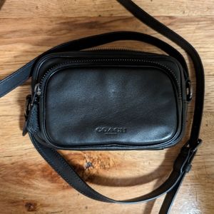 Coach mini double crossbody bag